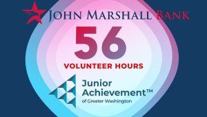 The JMB team volunteered for 56 total hours with Junior Achievement of Greater Washington in 2023